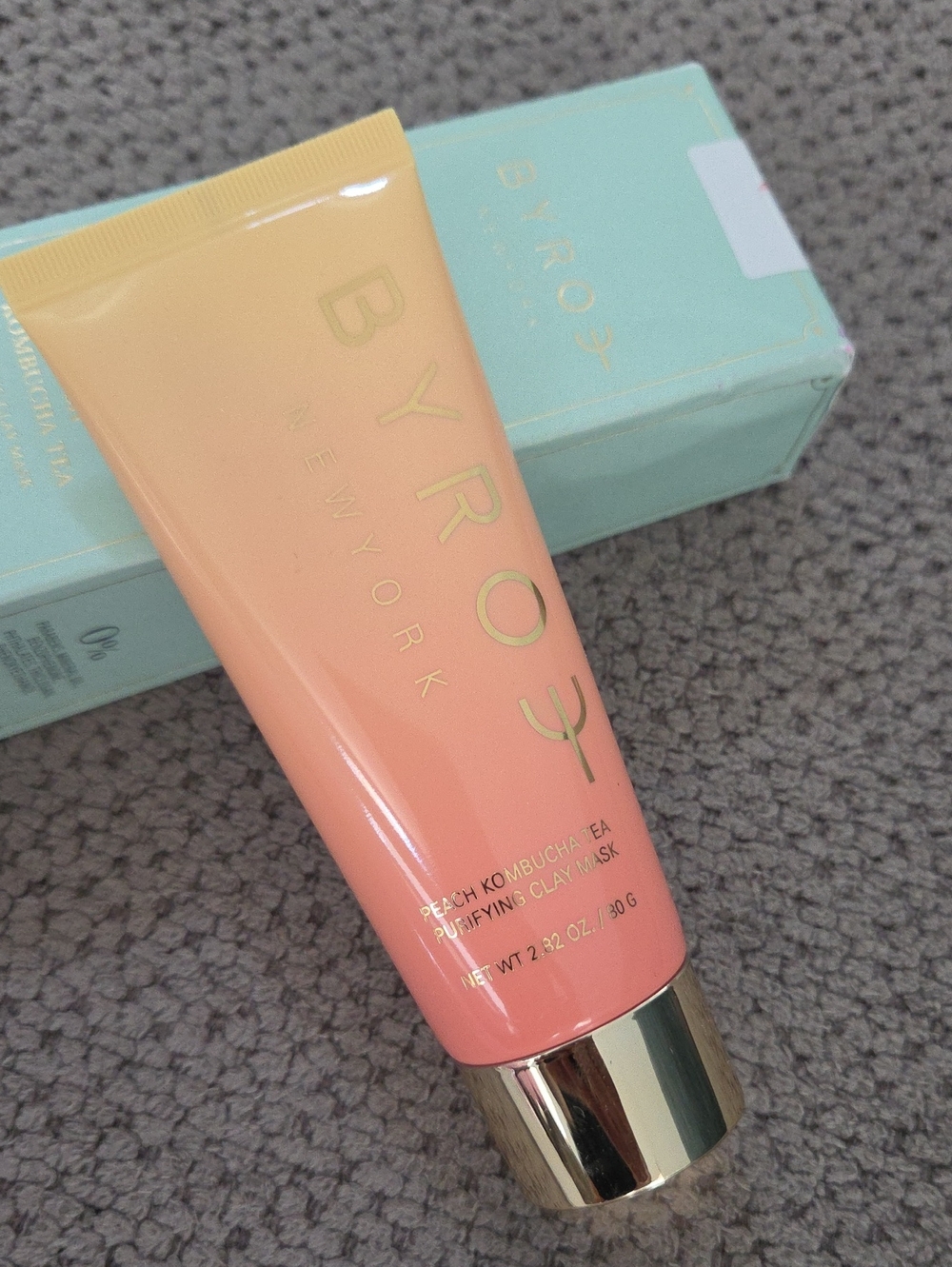 Byröy Peach Clay Mask — Peach Pink Purifying Mask Full Size - Picture 3 of 6